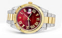 Diamond Rolex Datejust II 41 MM | Stainless Steel & 18K Yellow Gold | Custom Diamond Dial | 7 Carats