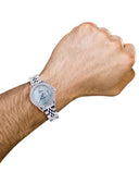 Diamond Rolex Datejust 36 MM | 2.75 Carat | Custom Diamond Dial | Jubiliee Band