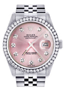 Womens Rolex Datejust Watch 16200 | 36Mm | Pink Dial | Jubilee Band
