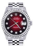 Womens Rolex Datejust Watch 16200 | 36Mm | Red Dial | Jubilee Band