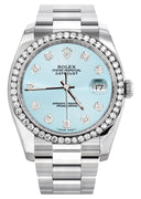 New Style | Rolex Datejust Watch | 36Mm | Light Blue Dial | Oyster Band