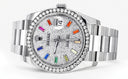 New Style | Rolex Datejust Watch | 36Mm | Color Baguettes Dial | Oyster Band