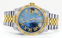 Mens Rolex Datejust Watch 16233 Two Tone | 36Mm | Blue Mother of Pearl Dial | Jubilee Band