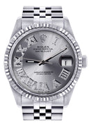 Mens Rolex Datejust Watch 16200  | 36Mm | Silver Roman Numeral Dial | Jubilee Band