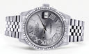 Mens Rolex Datejust Watch 16200  | 36Mm | Silver Roman Numeral Dial | Jubilee Band