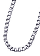 White Gold Plated Box Chain