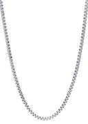 White Gold Plated Box Chain
