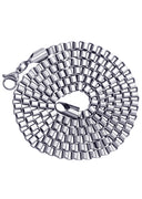 White Gold Plated Box Chain