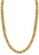 Gold Plated Mens Byzantine Chain