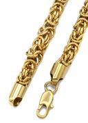 Gold Plated Mens Byzantine Chain