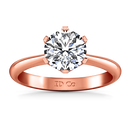 Solitaire Diamond Engagement Ring Tresa  14K Rose Gold