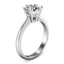 Round Diamond Solitaire Engagement Ring Tresa 14K White Gold