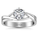 Round Diamond Solitaire Engagement Ring Wisteria 14K White Gold
