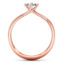 Solitaire Diamond Engagement Ring Wisteria 14K Rose Gold