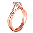 Solitaire Diamond Engagement Ring Wisteria 14K Rose Gold