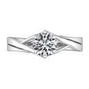 Round Diamond Solitaire Engagement Ring Wisteria 14K White Gold
