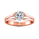 Solitaire Diamond Engagement Ring Adagio 14K Rose Gold
