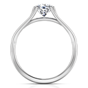 Round Diamond Solitaire Engagement Ring Adagio 14K White Gold