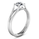 Round Diamond Solitaire Engagement Ring Adagio 14K White Gold