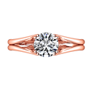 Solitaire Diamond Engagement Ring Adagio 14K Rose Gold