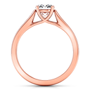 Solitaire Diamond Engagement Ring Lyric Modern Lattice 14K Rose Gold