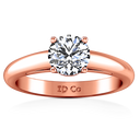 Solitaire Diamond Engagement Ring Avant 14K Rose Gold