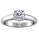 Round Diamond Solitaire Engagement Ring Avant 14K White Gold