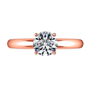 Solitaire Diamond Engagement Ring Avant 14K Rose Gold