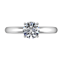Round Diamond Solitaire Engagement Ring Avant 14K White Gold