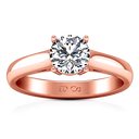 Solitaire Diamond Engagement Ring Chiara 14K Rose Gold