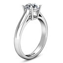 Round Diamond Solitaire Engagement Ring Chiara 14K White Gold