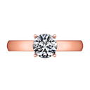 Solitaire Diamond Engagement Ring Chiara 14K Rose Gold