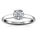 Round Diamond Solitaire Engagement Ring Nuovo 14K White Gold