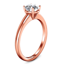 Solitaire Diamond Engagement Ring Nuovo 14K Rose Gold