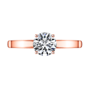 Solitaire Diamond Engagement Ring Nuovo 14K Rose Gold