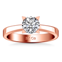 Solitaire Diamond Engagement Ring Icon 14K Rose Gold