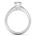 Round Diamond Solitaire Engagement Ring Icon 14K White Gold