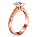 Solitaire Diamond Engagement Ring Icon 14K Rose Gold