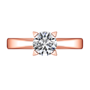 Solitaire Diamond Engagement Ring Icon 14K Rose Gold