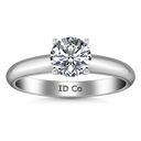 Round Diamond Solitaire Engagement Ring Carys 14K White Gold