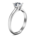 Round Diamond Solitaire Engagement Ring Carys 14K White Gold