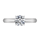 Round Diamond Solitaire Engagement Ring Carys 14K White Gold