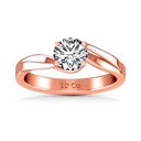 Solitaire Diamond Engagement Ring Laurel 14K Rose Gold