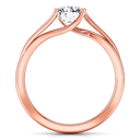 Solitaire Diamond Engagement Ring Laurel 14K Rose Gold