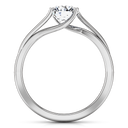 Round Diamond Solitaire Engagement Ring Laurel 14K White Gold