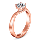 Solitaire Diamond Engagement Ring Laurel 14K Rose Gold