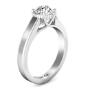 Round Diamond Solitaire Engagement Ring Carina  14K White Gold