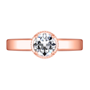 Solitaire Diamond Engagement Ring Carina  14K Rose Gold