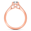 Solitaire Diamond Engagement Ring Royale Lattice 14K Rose Gold