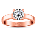 Solitaire Diamond Engagement Ring Amira 14K Rose Gold